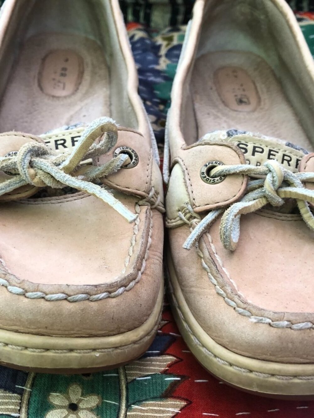 Sperry Top-Sider Angelfish Womens 7M Boat Shoes Loafers Leopard, subtle sequins - Picture 10 of 15
